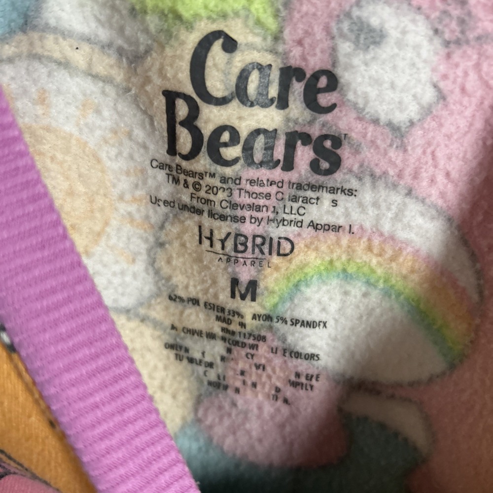 CARE BEARS Hybrid Apparel Size M Multicolor Sweatshirt Women's - Picture 3 of 4